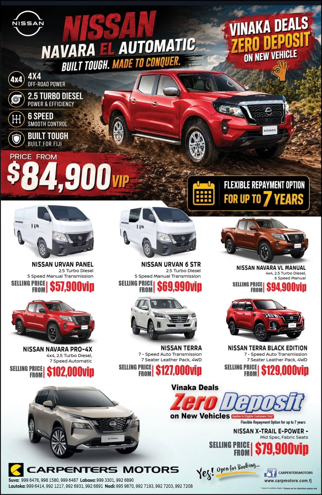 Nissan Navara EL Automatic & Vehicle Range
