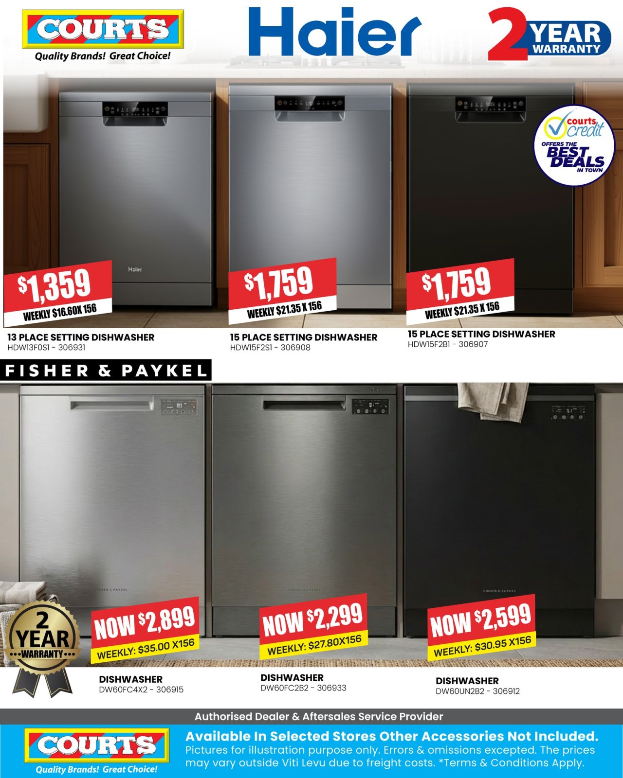 Haier & Fisher & Paykel Dishwashers - Page 1