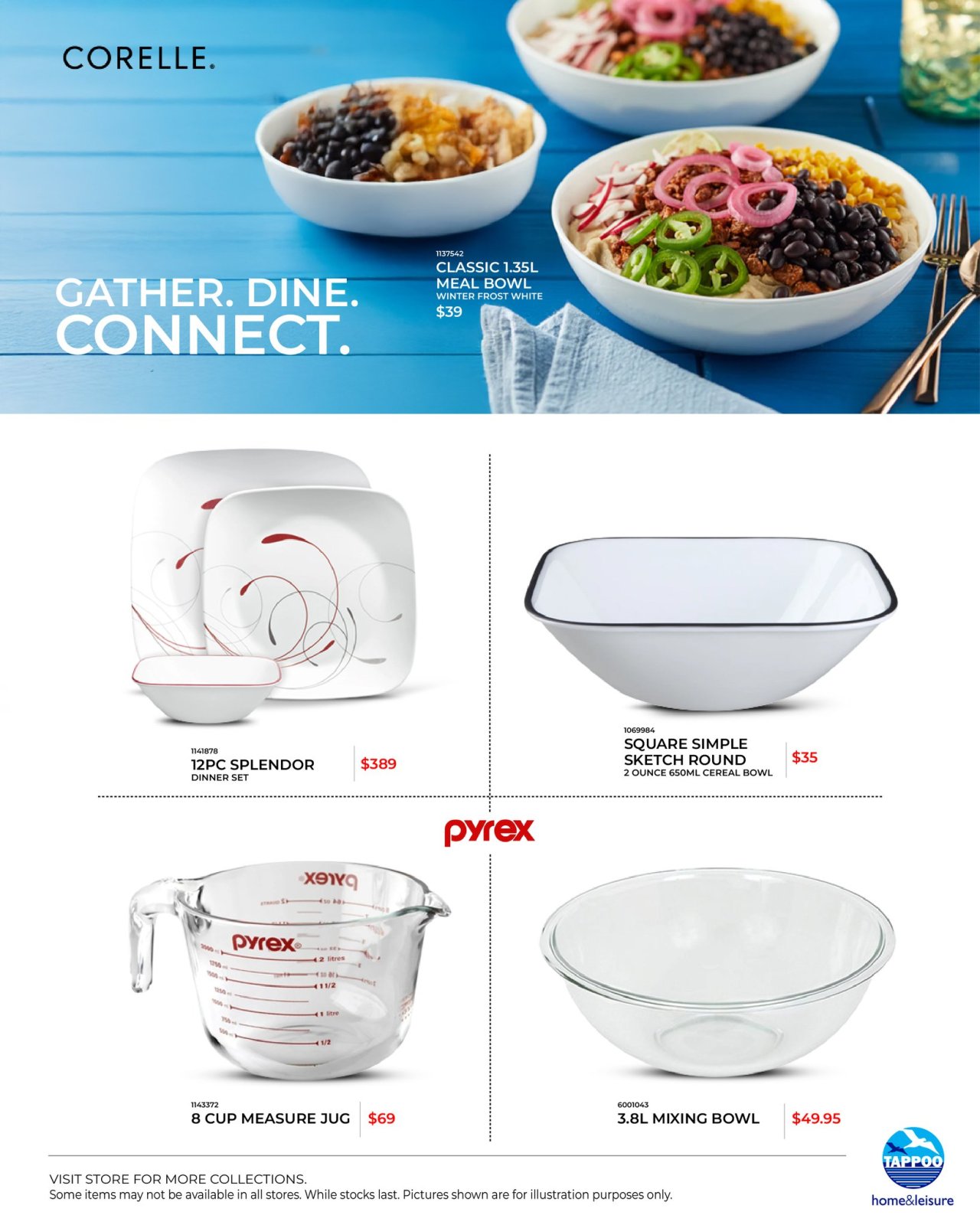 Corelle & Pyrex Home Essentials - Page 1