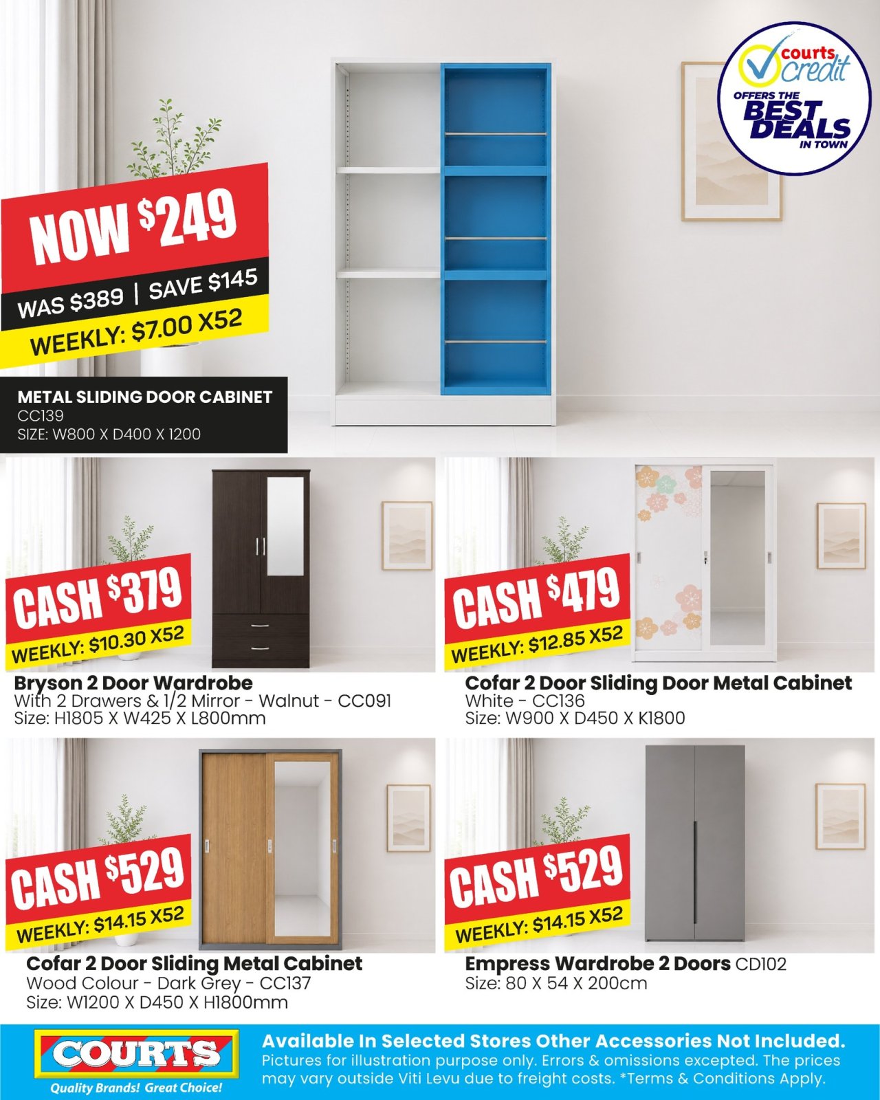 Metal Sliding Cabinets & Wardrobes - Page 1