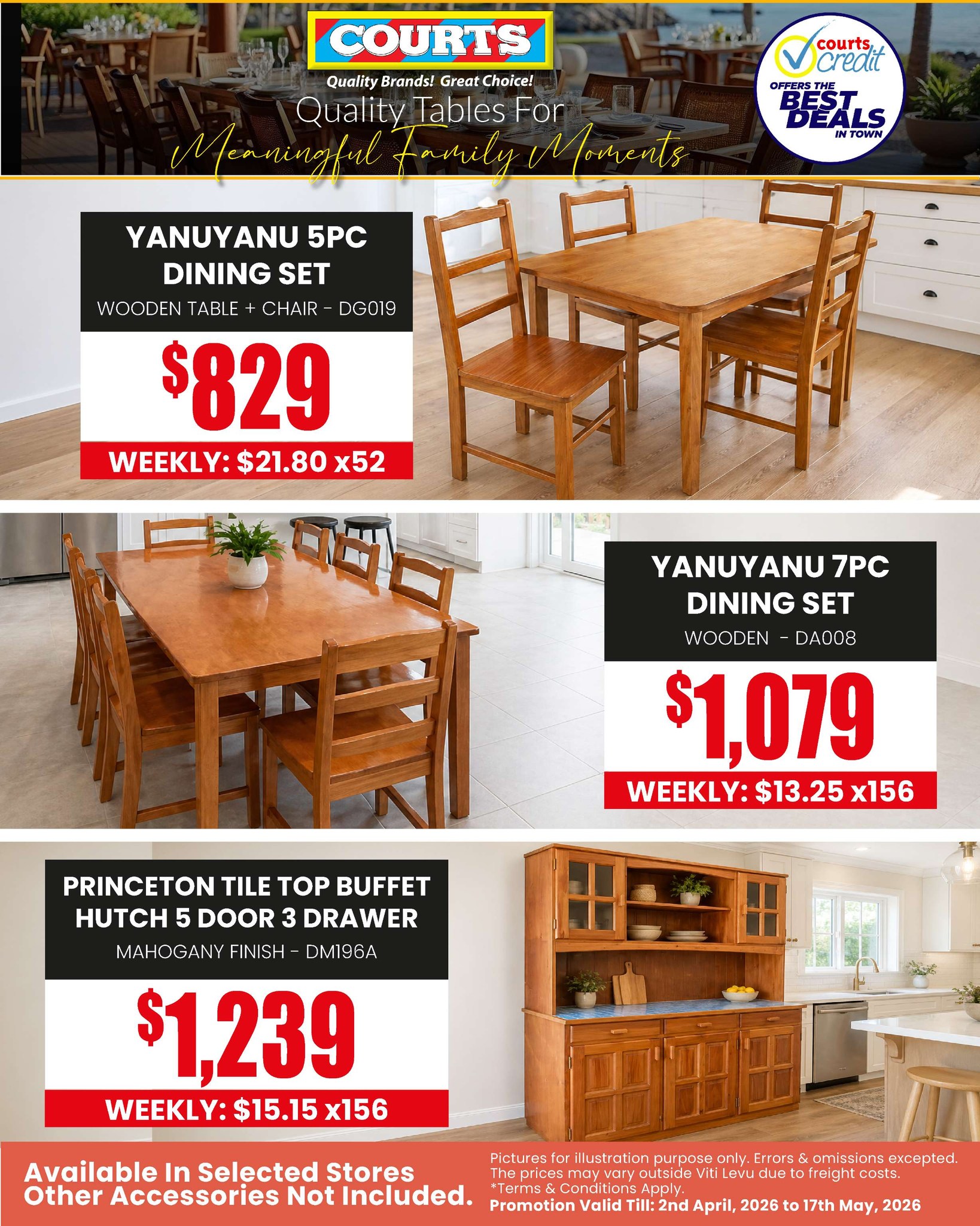 Quality Tables For Meaningful Family Moments