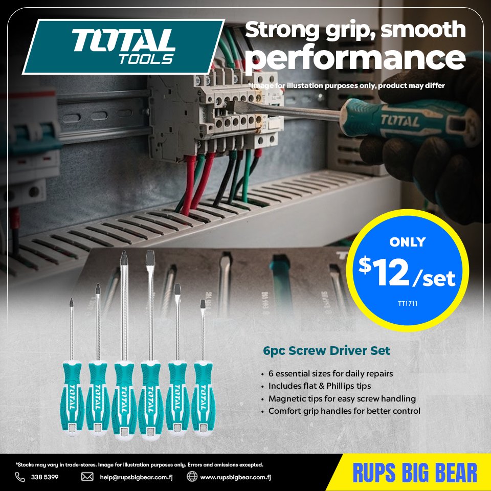 6pc Screw Driver Set