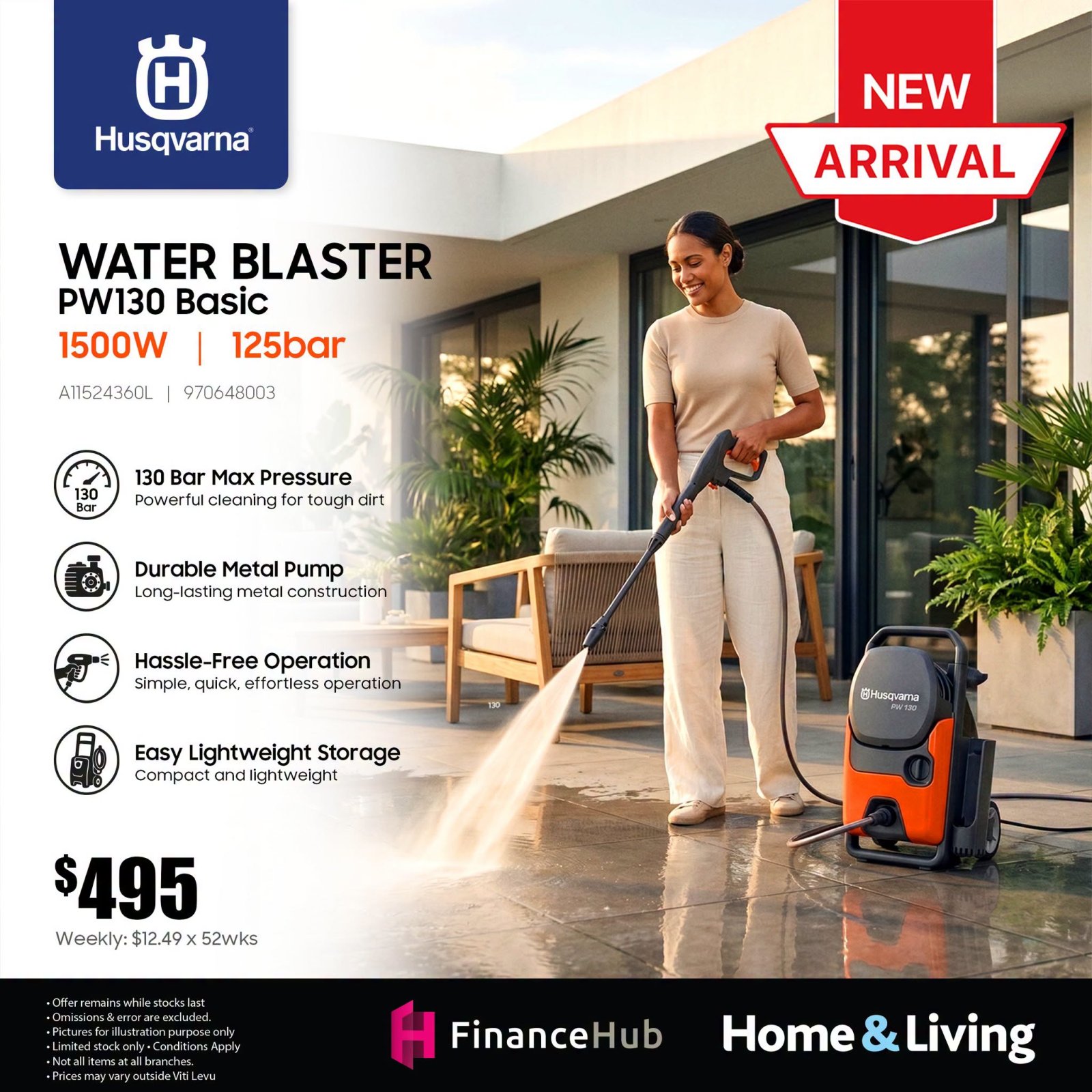 Husqvarna PW130 Water Blaster
