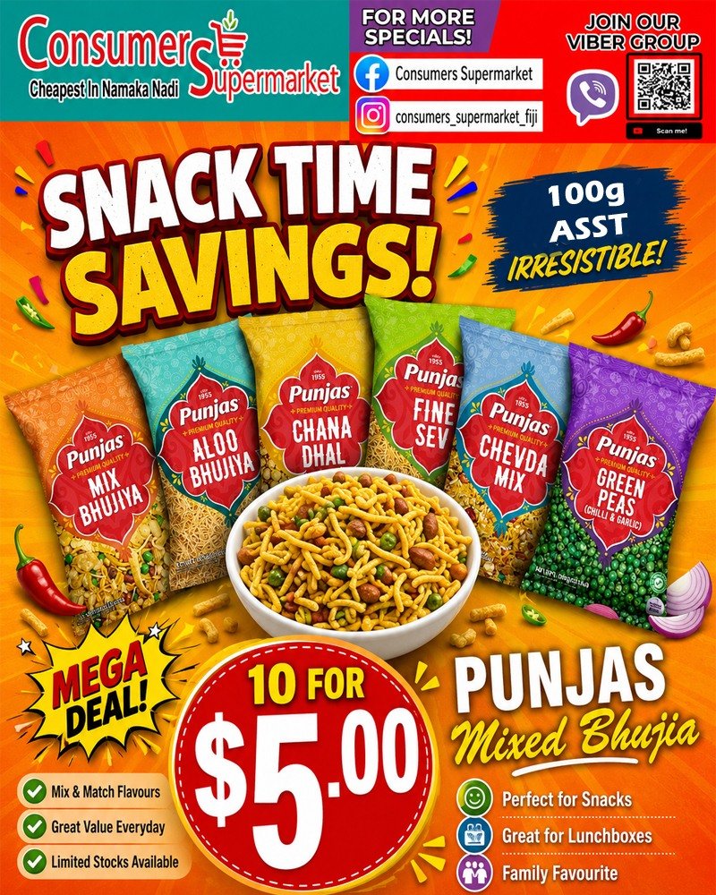Snack Time Savings – Punjas Mixed Bhujia - Page 1