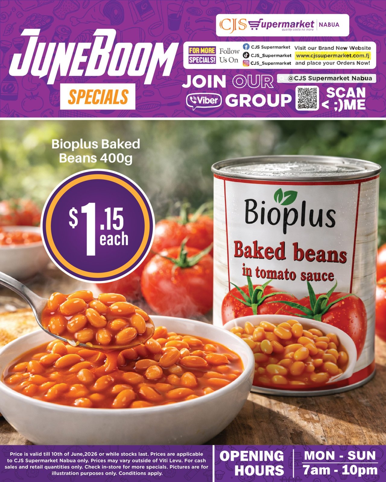 Bioplus Baked Beans 400g