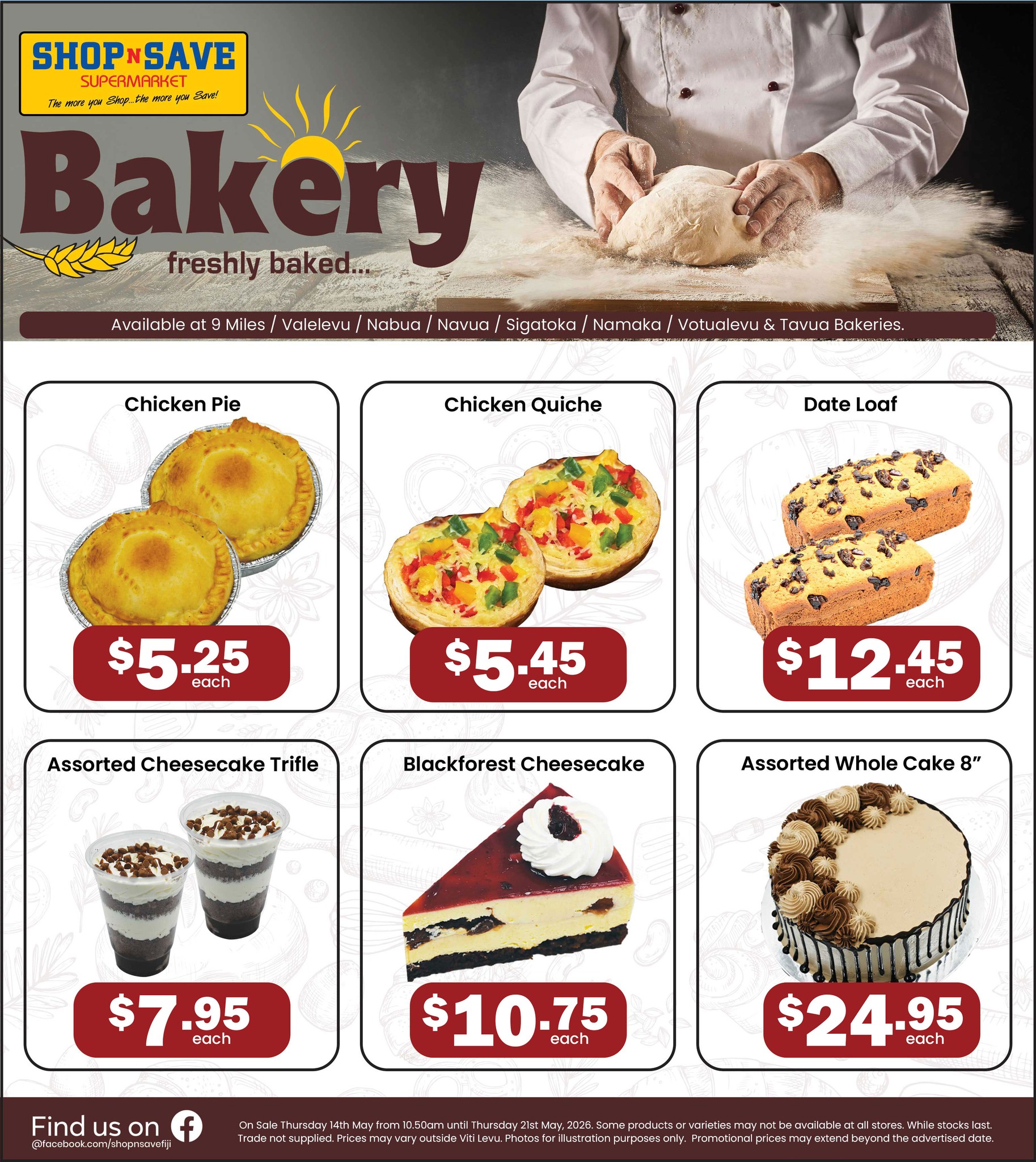 Shop N Save Bakery Freshly Baked Specials