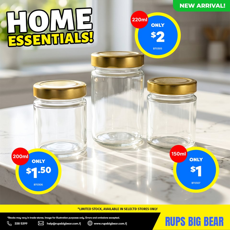 Home Essentials - Glass Storage Jars - Page 1