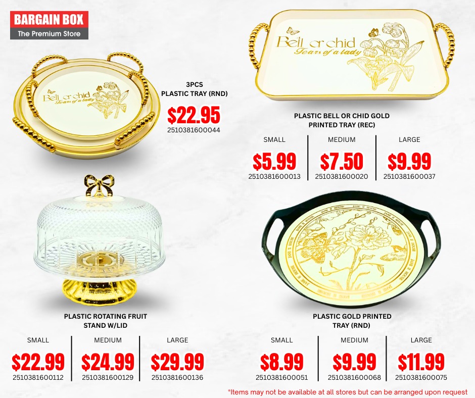Plastic Printed Trays & Fruit Baskets - Page 1