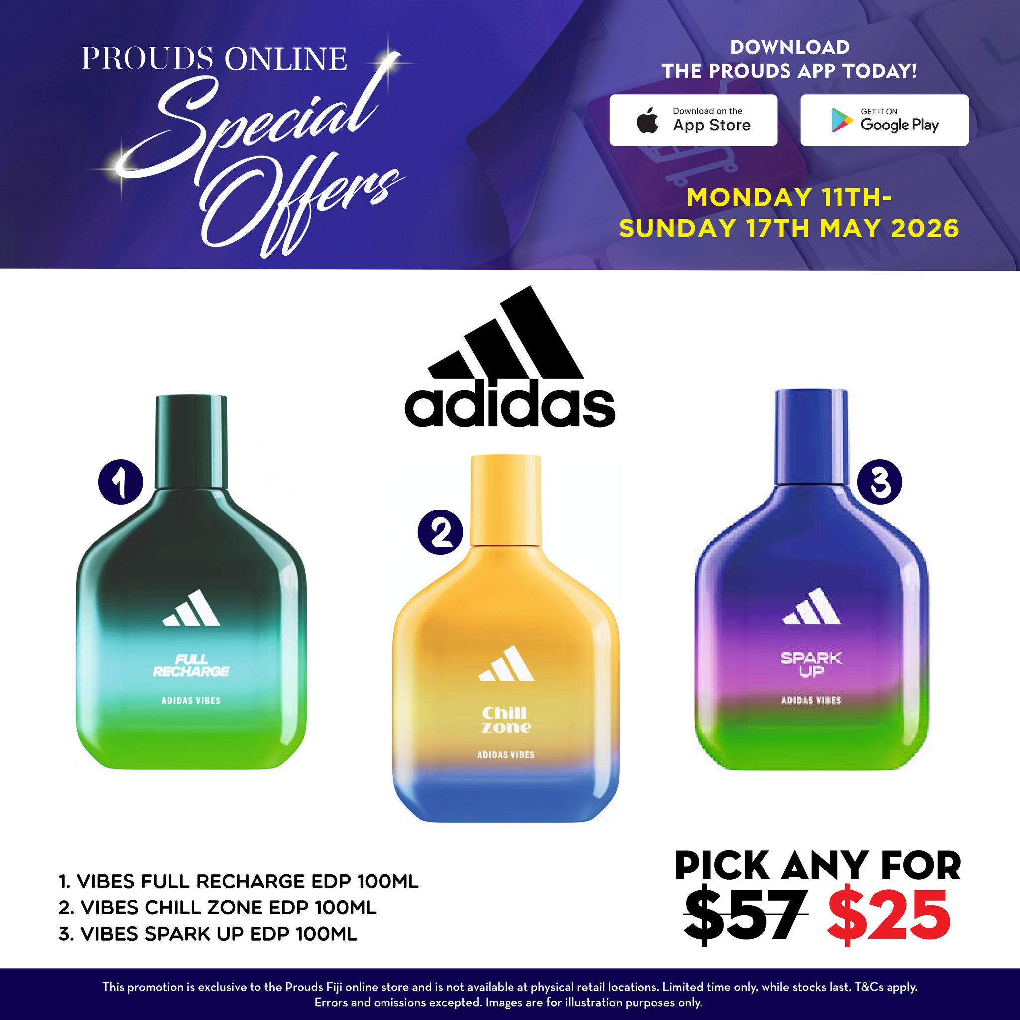Adidas Vibes Fragrances – Pick Any for $25