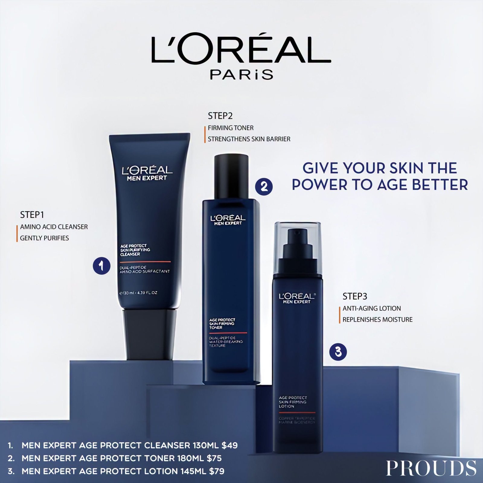 L'Oréal Men Expert Age Protect Skincare Range