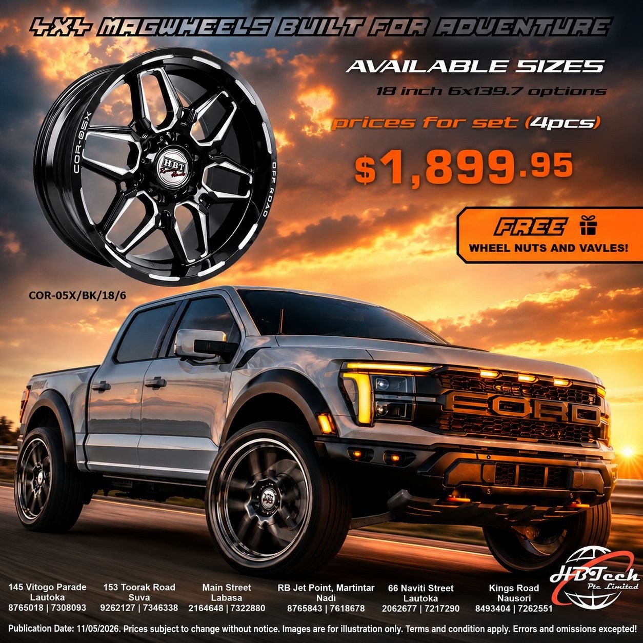 4x4 Magwheels Built for Adventure - 18 Inch