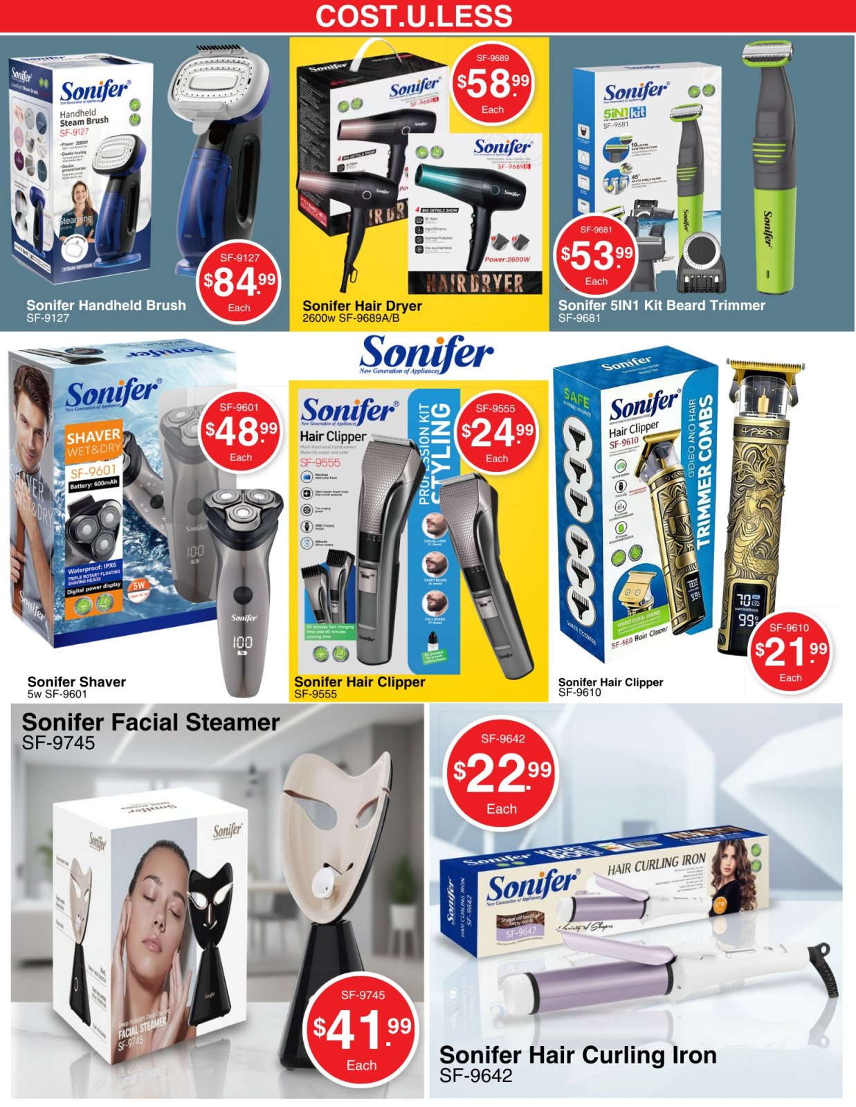 Sonifer Personal Care & Grooming Appliances - Page 1