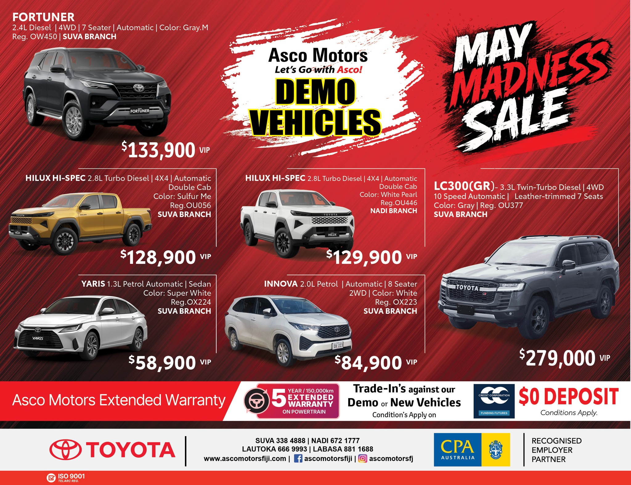 May Madness Sale - Demo Vehicles - Page 1