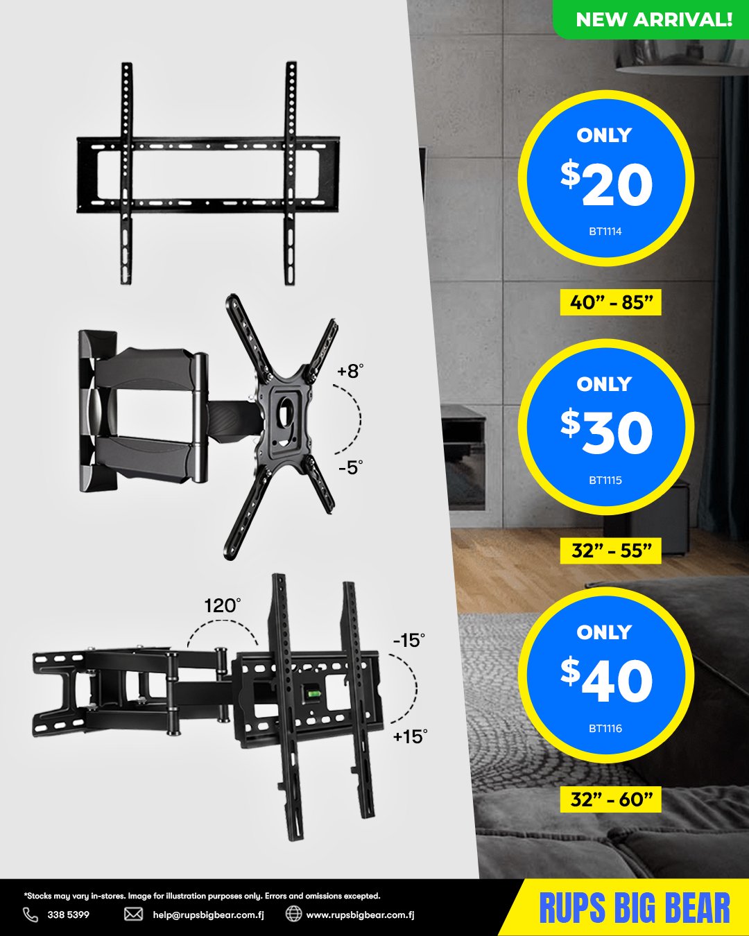 TV Brackets - Multiple Size Options - Page 1