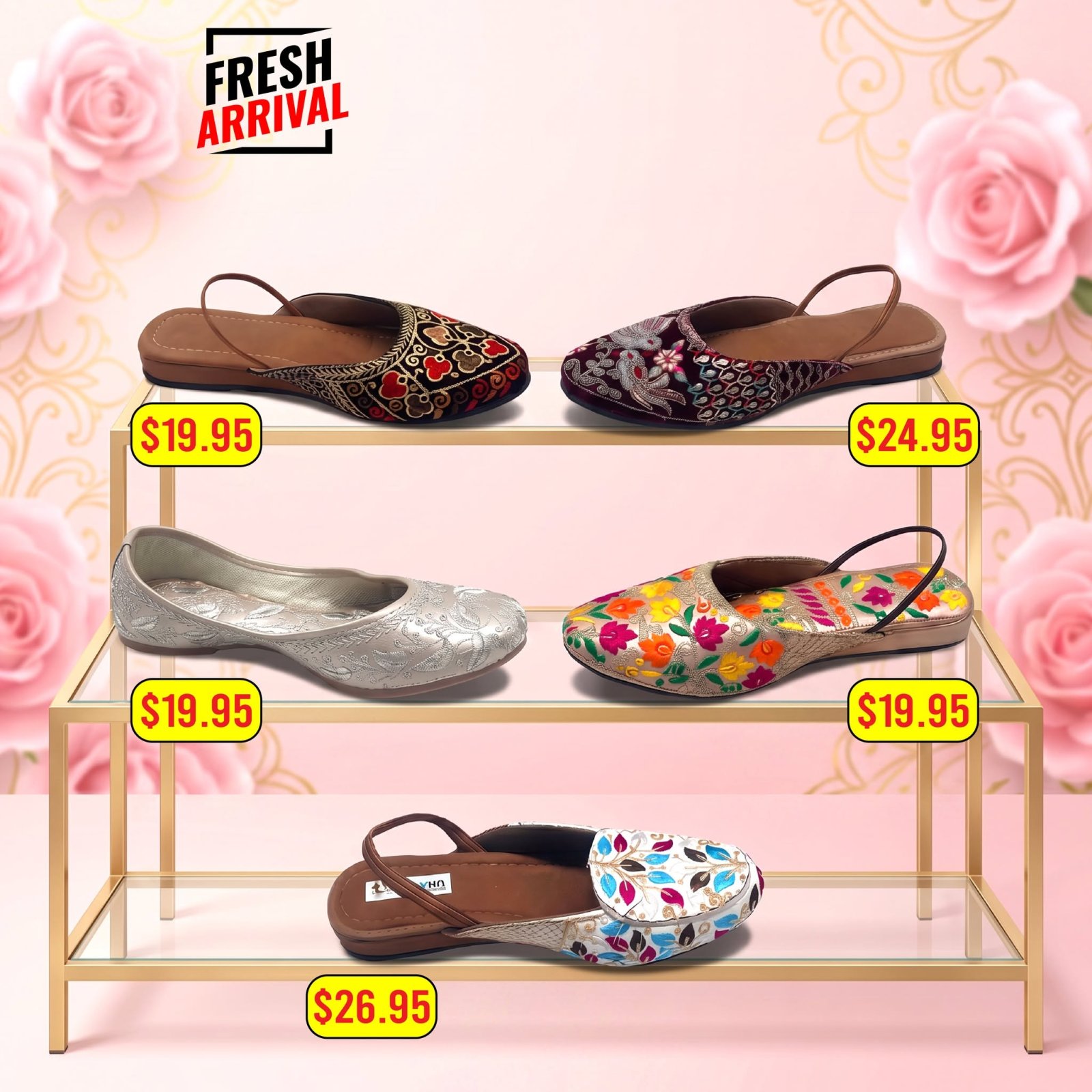 Fresh Arrival - Women's Khussa Slippers