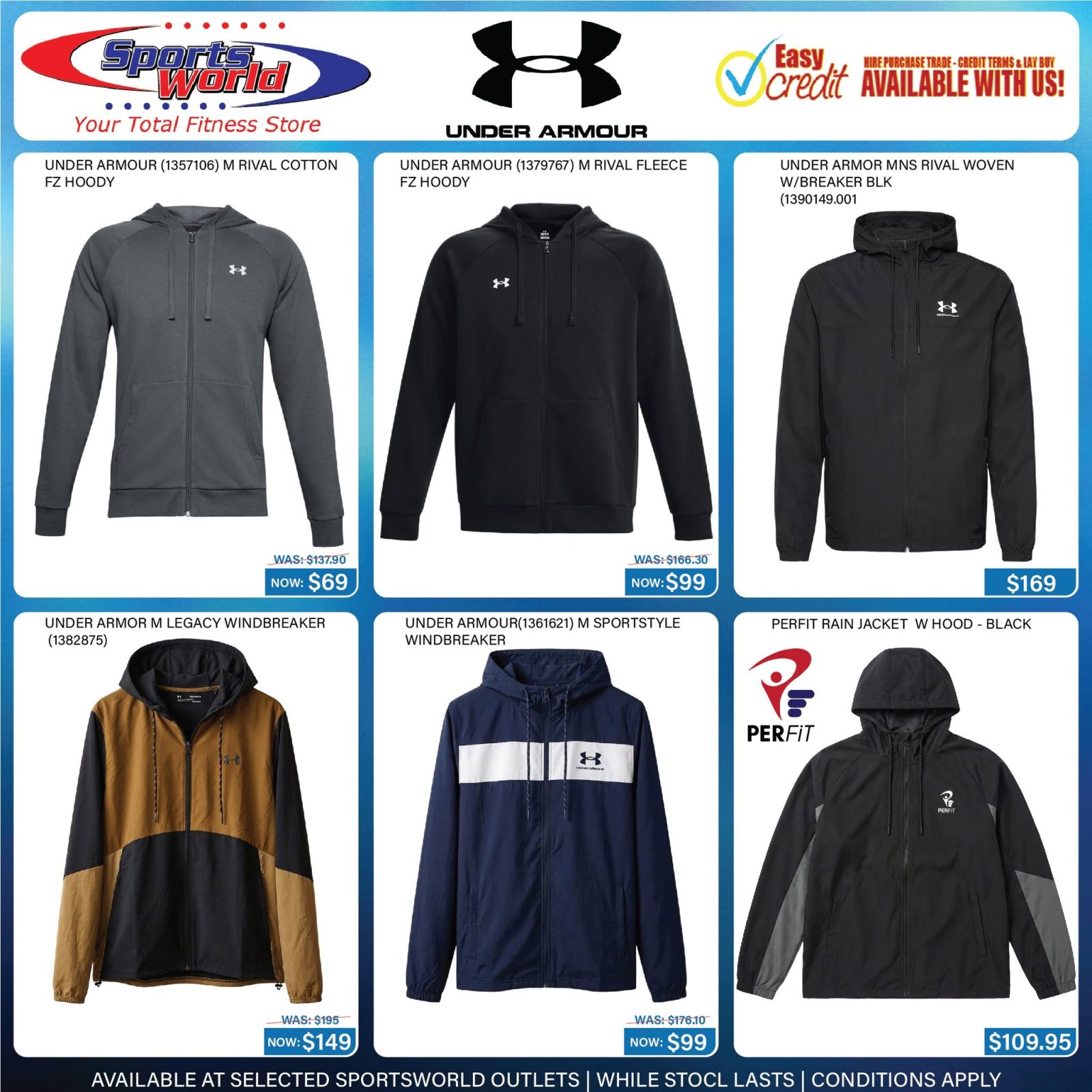 Under Armour & Perfit Sportswear Sale
