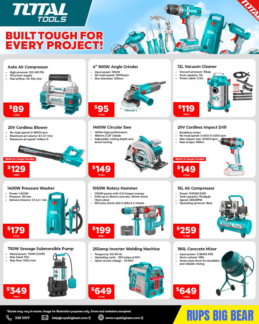Total Tools - Built Tough For Every Project