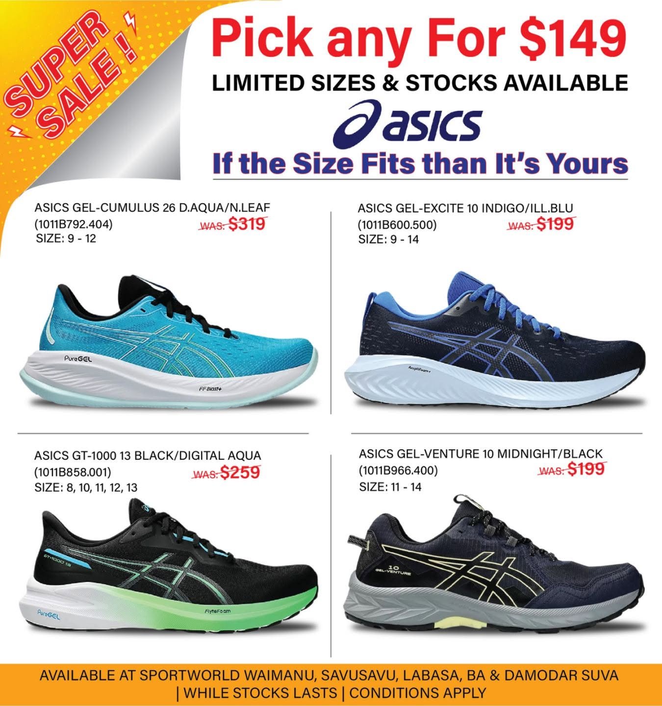ASICS Super Sale – Pick Any For $149