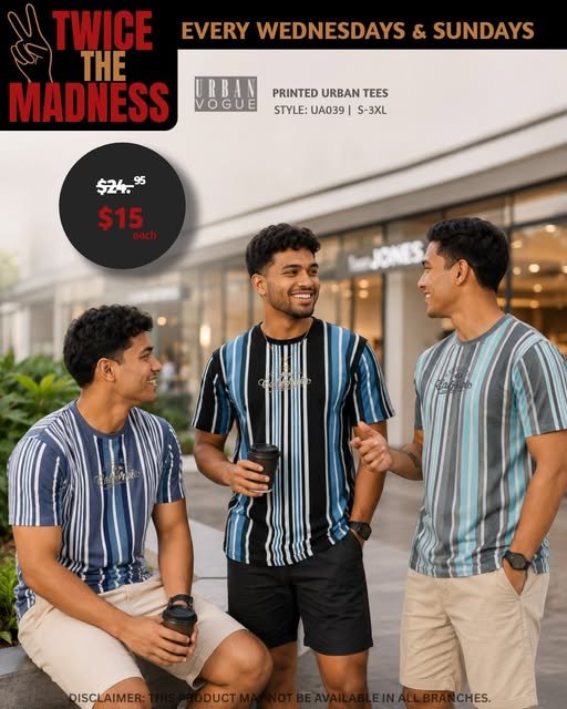 Printed Urban Tees – Twice the Madness
