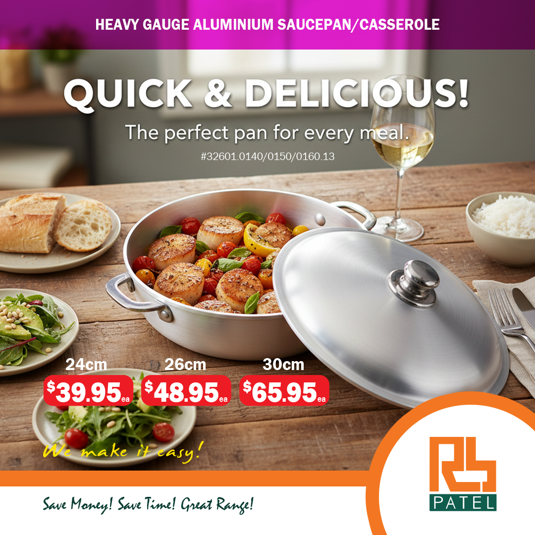 Heavy Gauge Aluminium Saucepan/Casserole