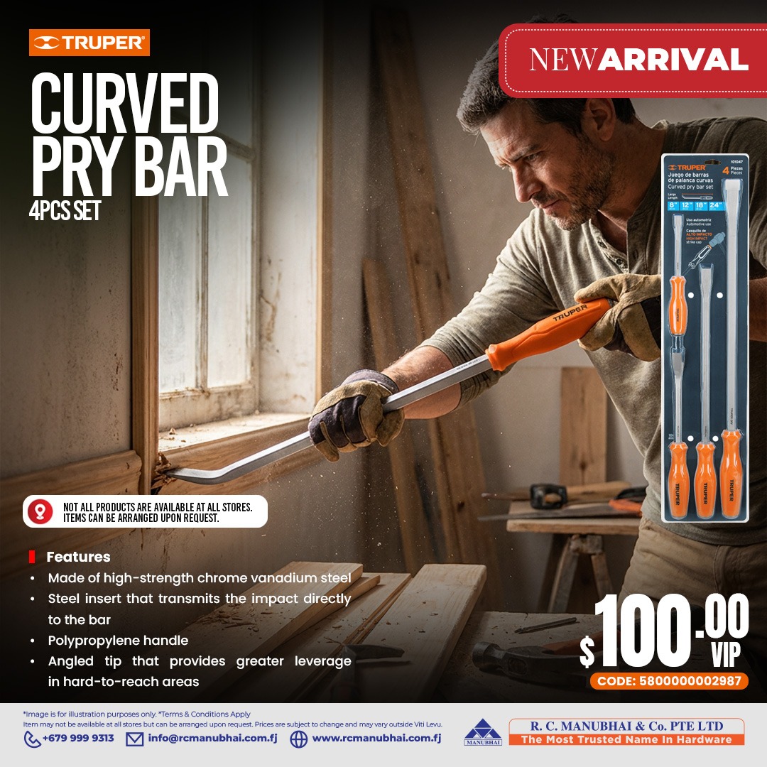 Curved Pry Bar 4pcs Set