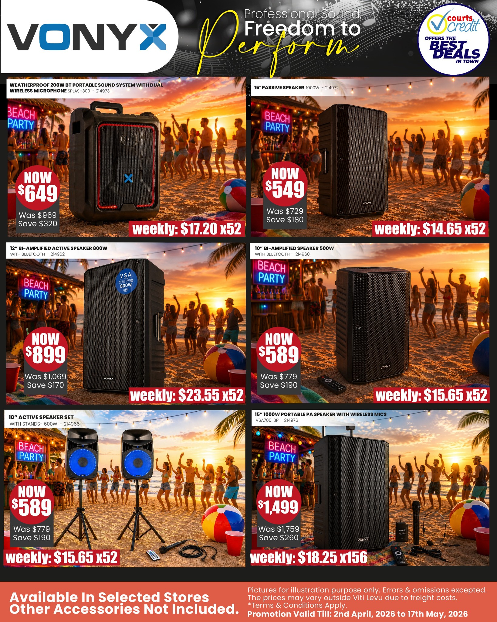VONYX Professional Sound Systems – Beach Party Collection