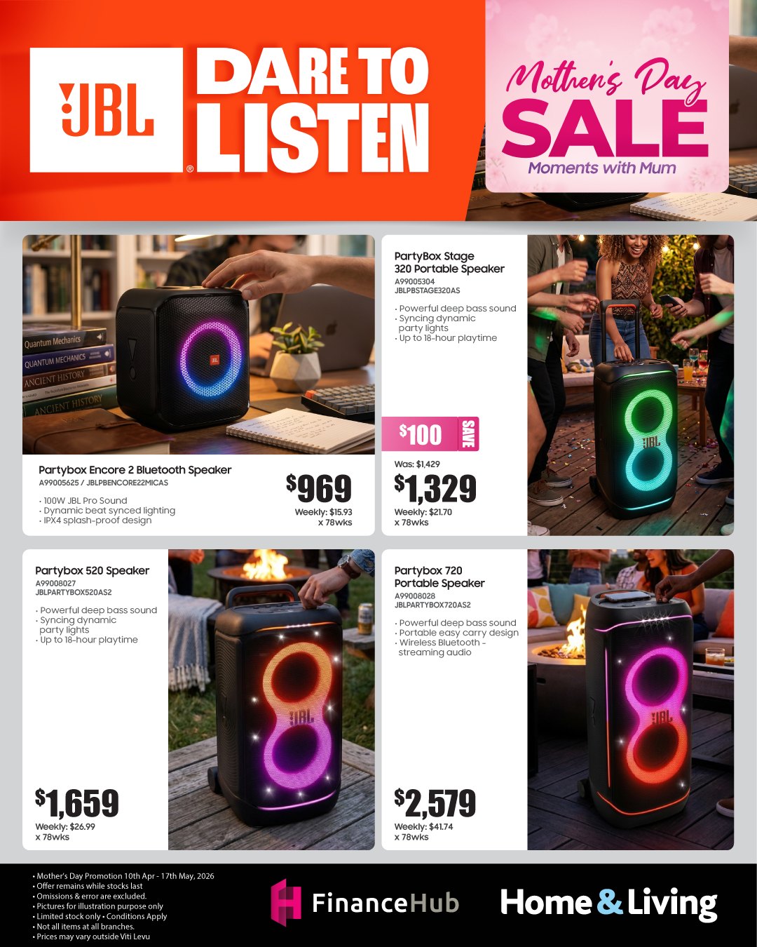 JBL Dare to Listen - Mother's Day Sale