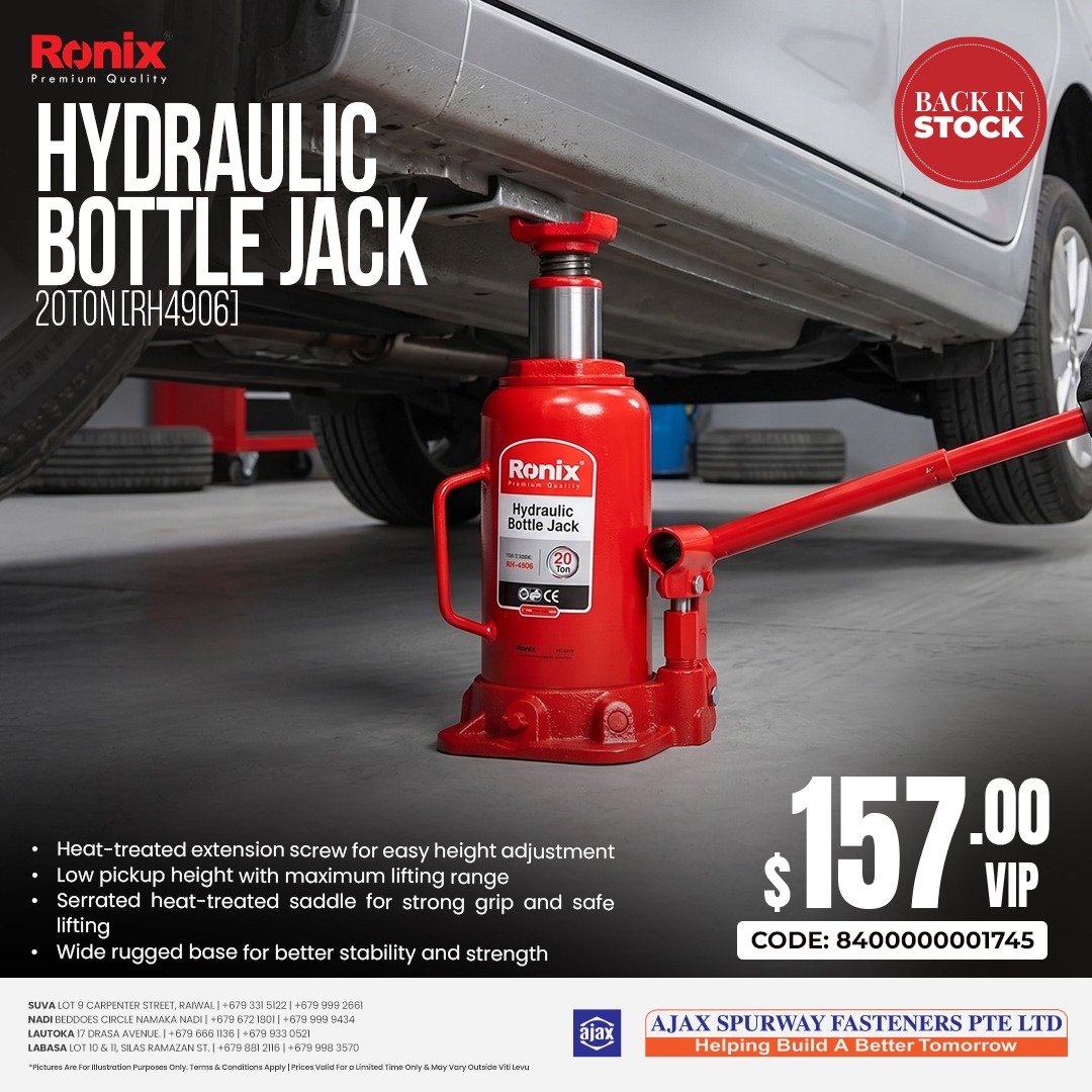 Ronix Hydraulic Bottle Jack 20 Ton
