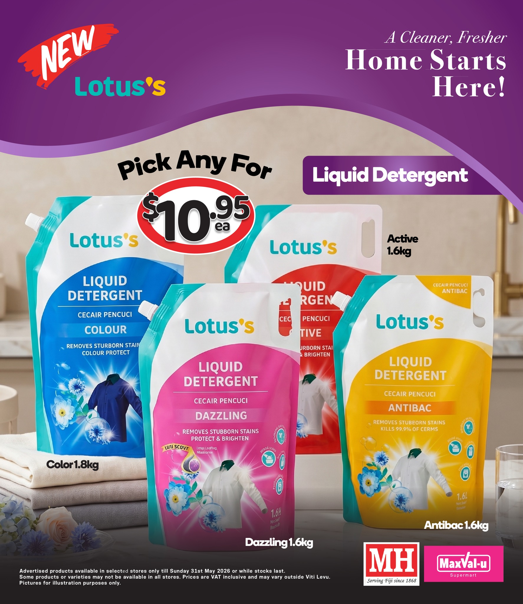 Lotus's Liquid Detergent - Pick Any For $10.95