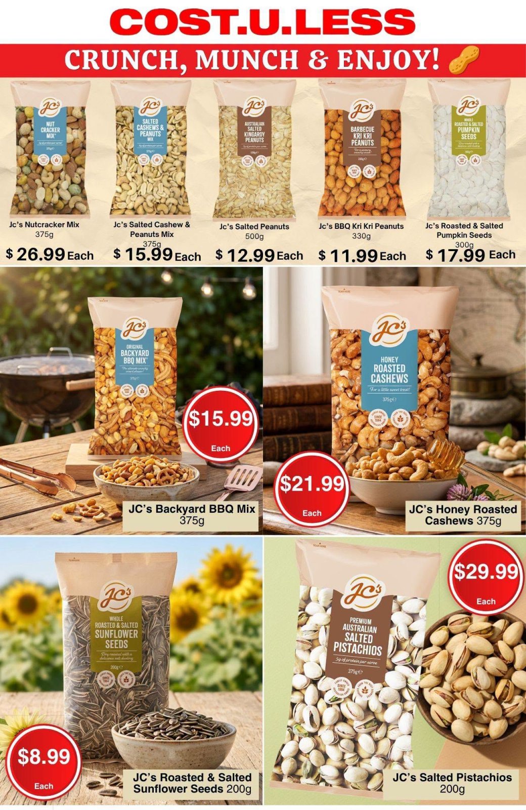 JC's Nuts & Seeds - Crunch, Munch & Enjoy!