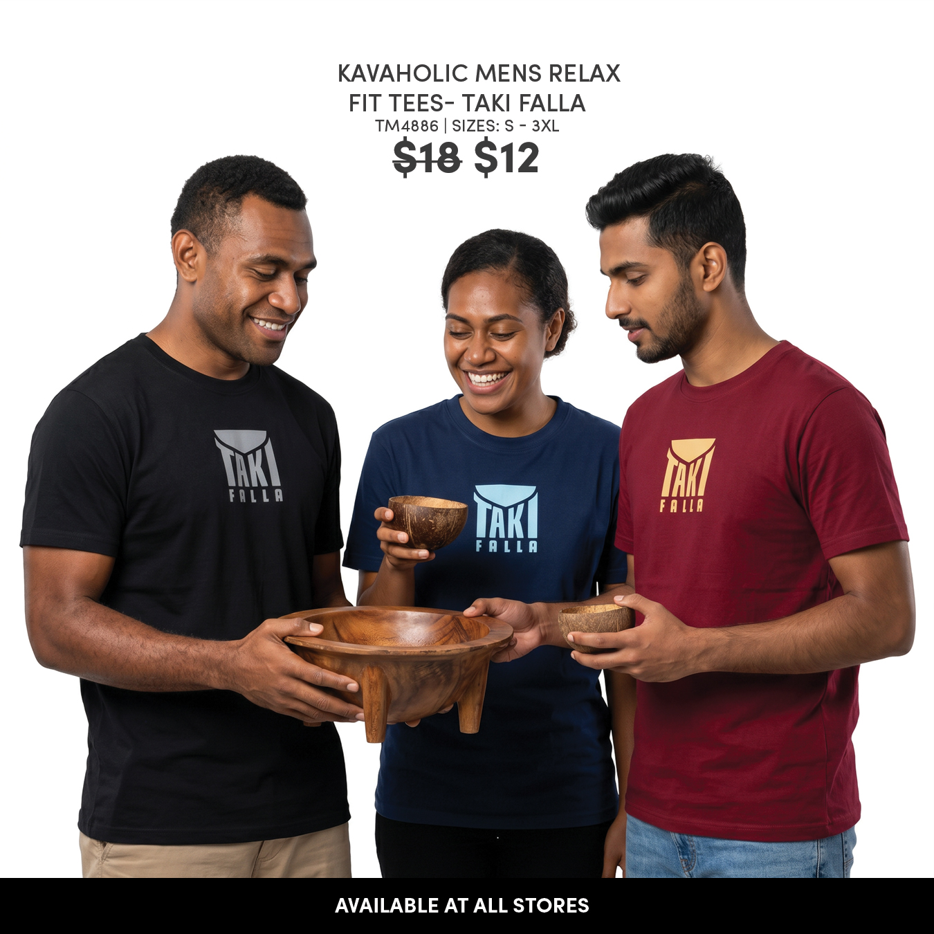 Kavaholic Mens Relax Fit Tees - Taki Falla