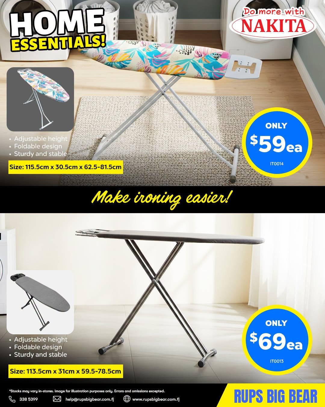 Home Essentials - Ironing Boards