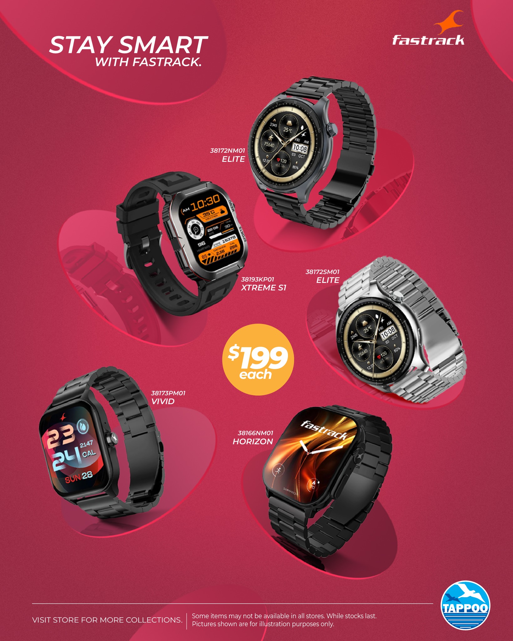 Fastrack Smart Watches Collection