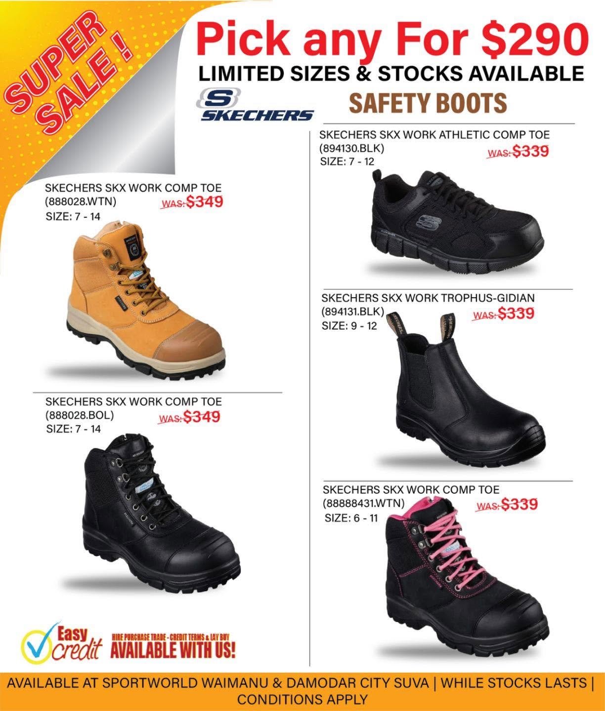 Skechers Safety Boots Super Sale – Pick Any For $290