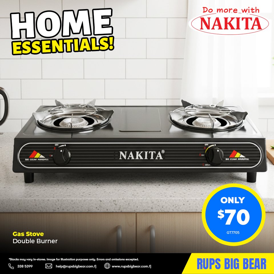 NAKITA Gas Stove Double Burner