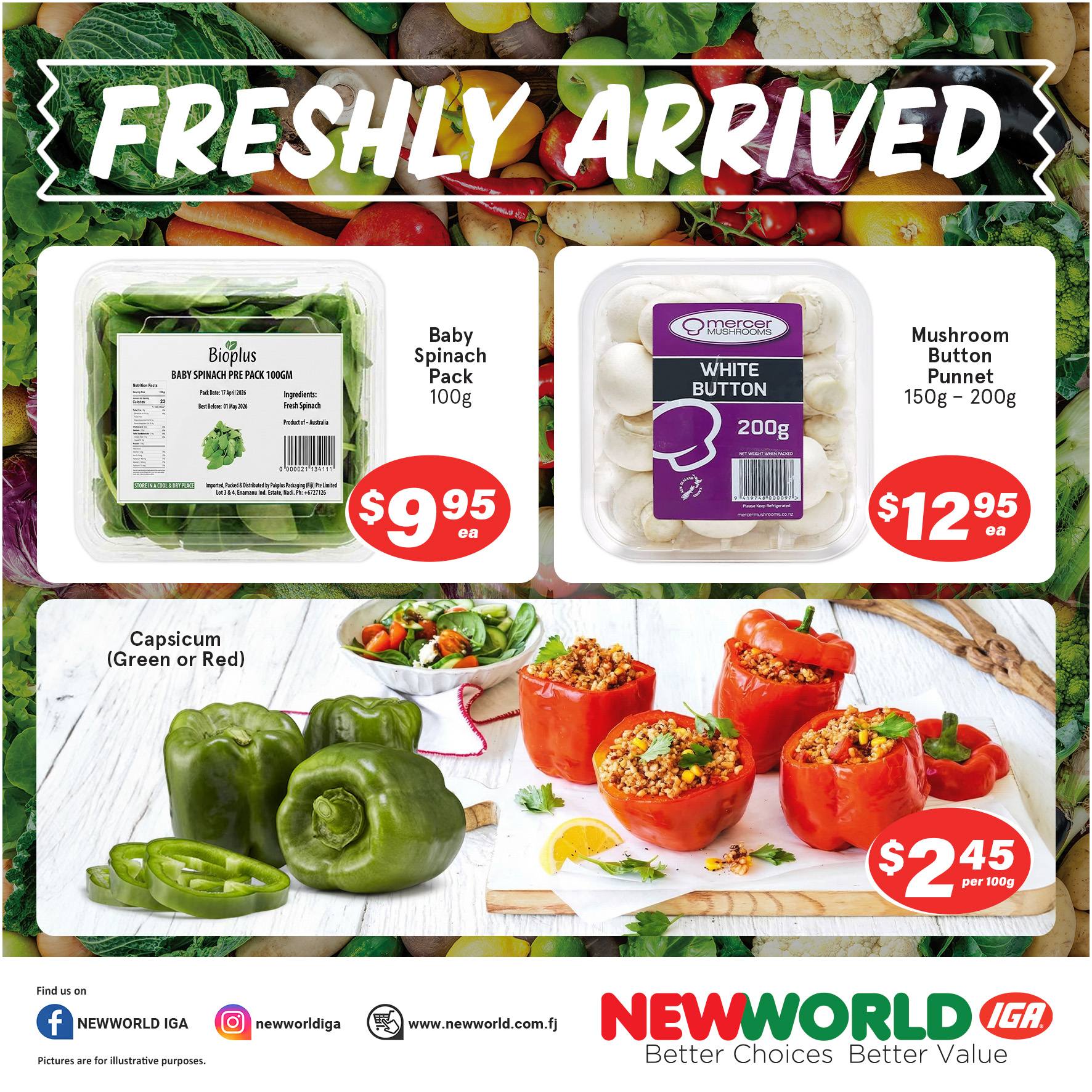 Freshly Arrived Produce & Groceries