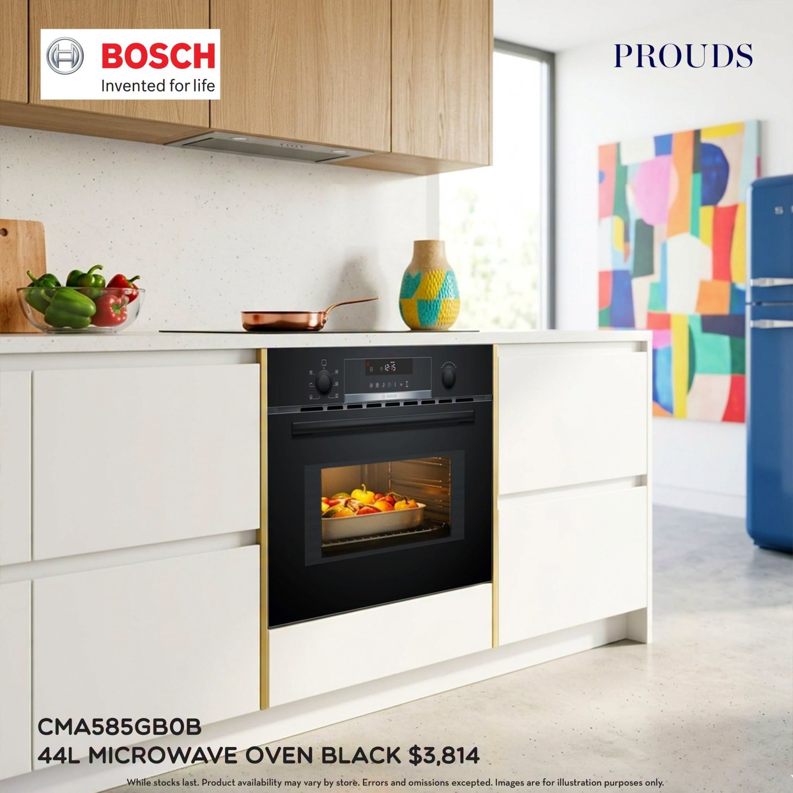 Bosch CMA585GB0B 44L Microwave Oven Black