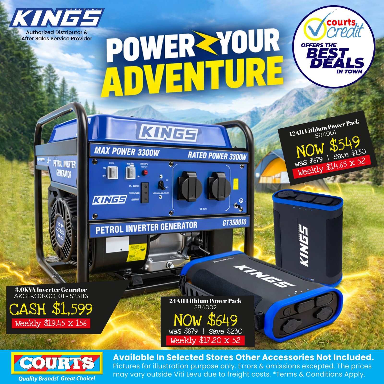 KINGS Generators & Lithium Power Packs - Page 1