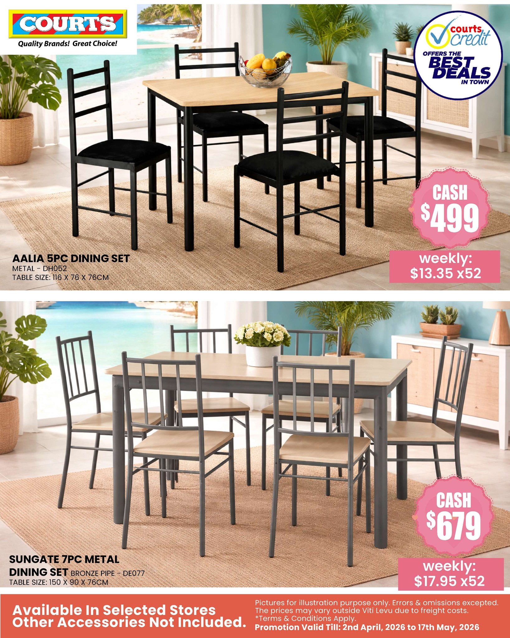 Dining Sets Sale – Aalia & Sungate Collections