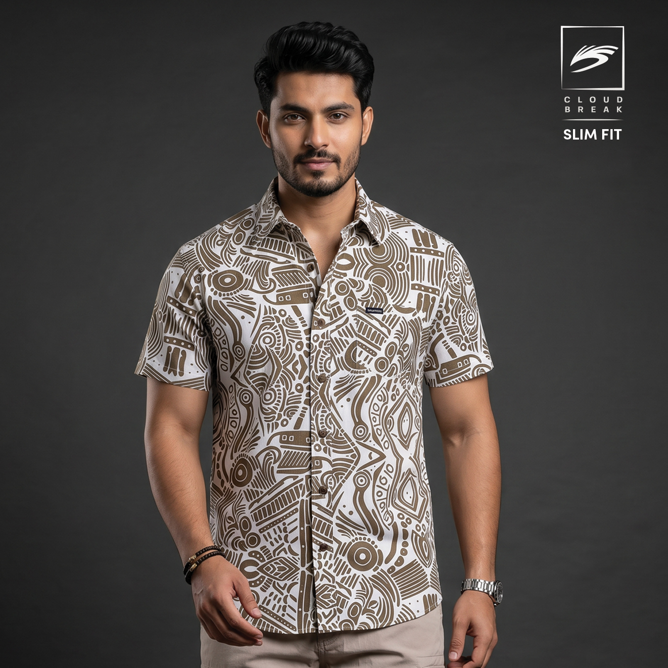 Modern Island Style Shirt - Slim Fit