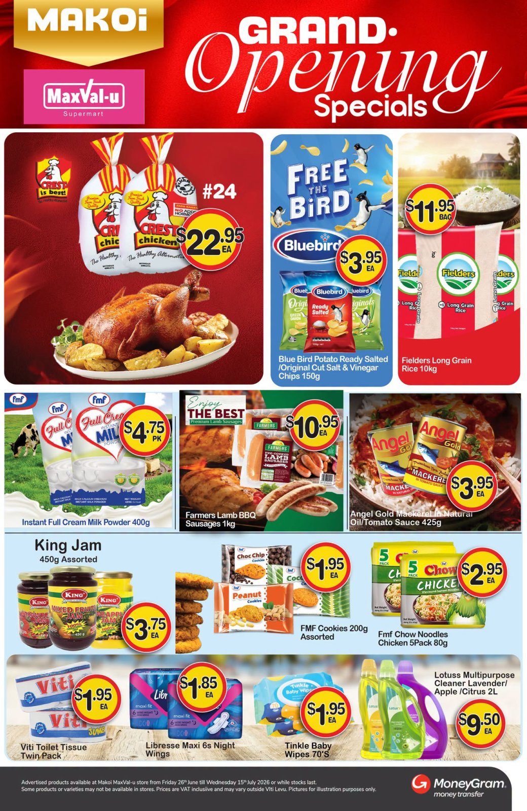 Makoi MaxVal-u Grand Opening Specials