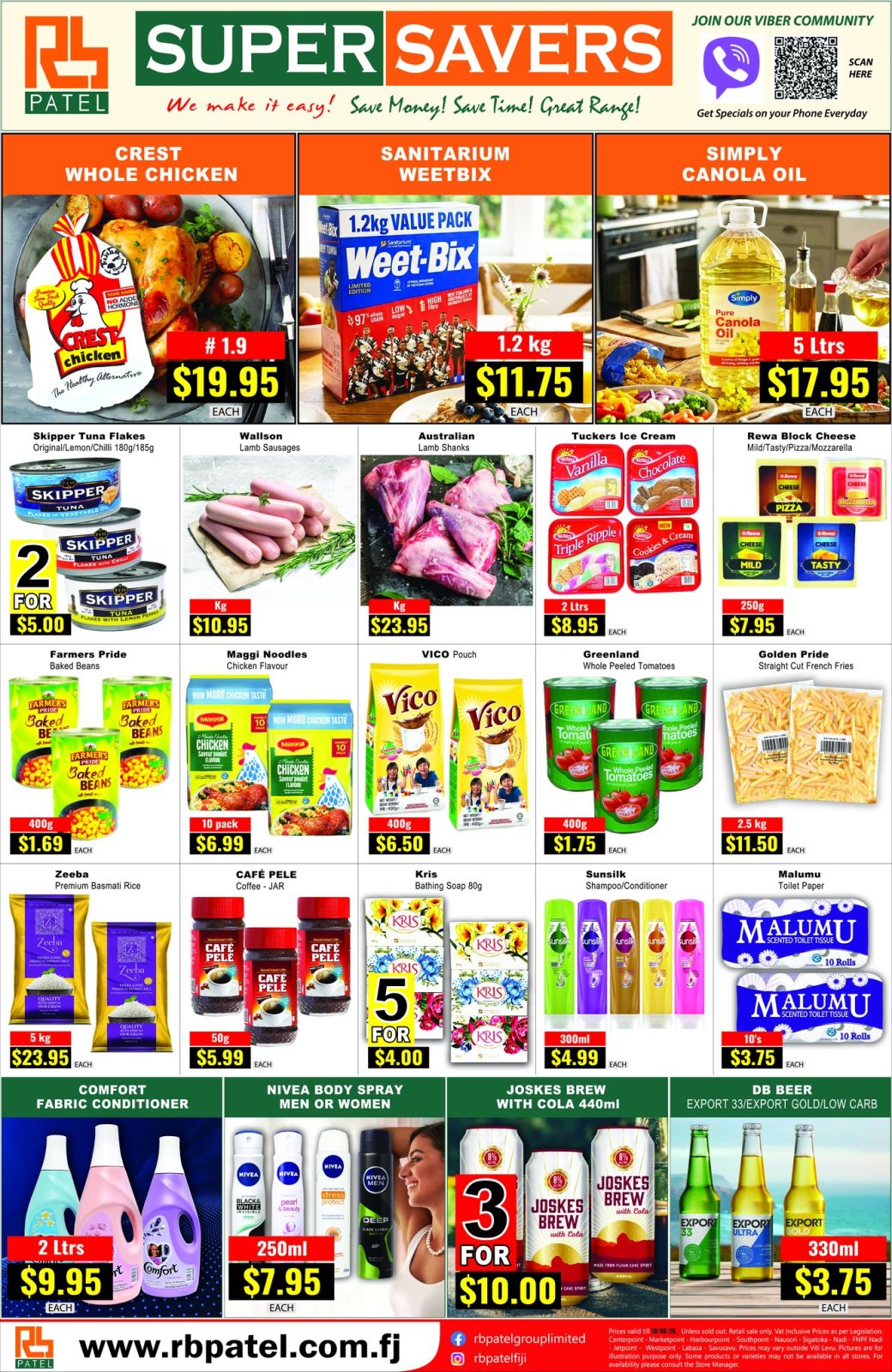 Super Savers Specials - RB Patel Weekly Flyer - Page 1