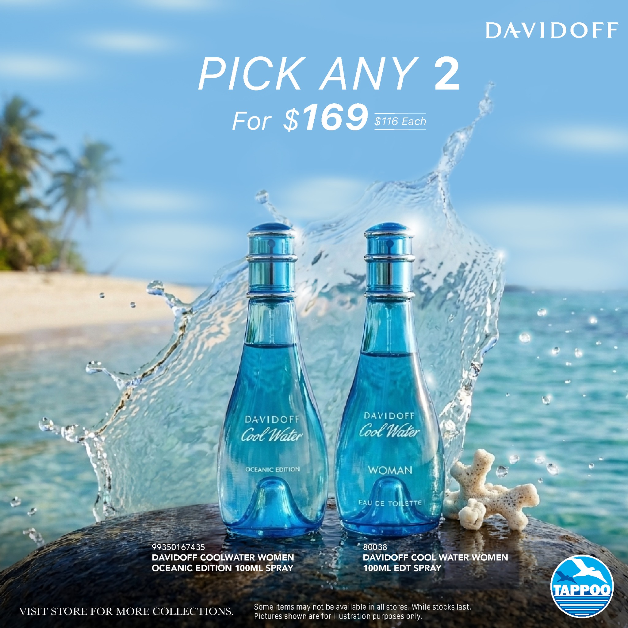 Davidoff Cool Water – Pick Any 2 for $169