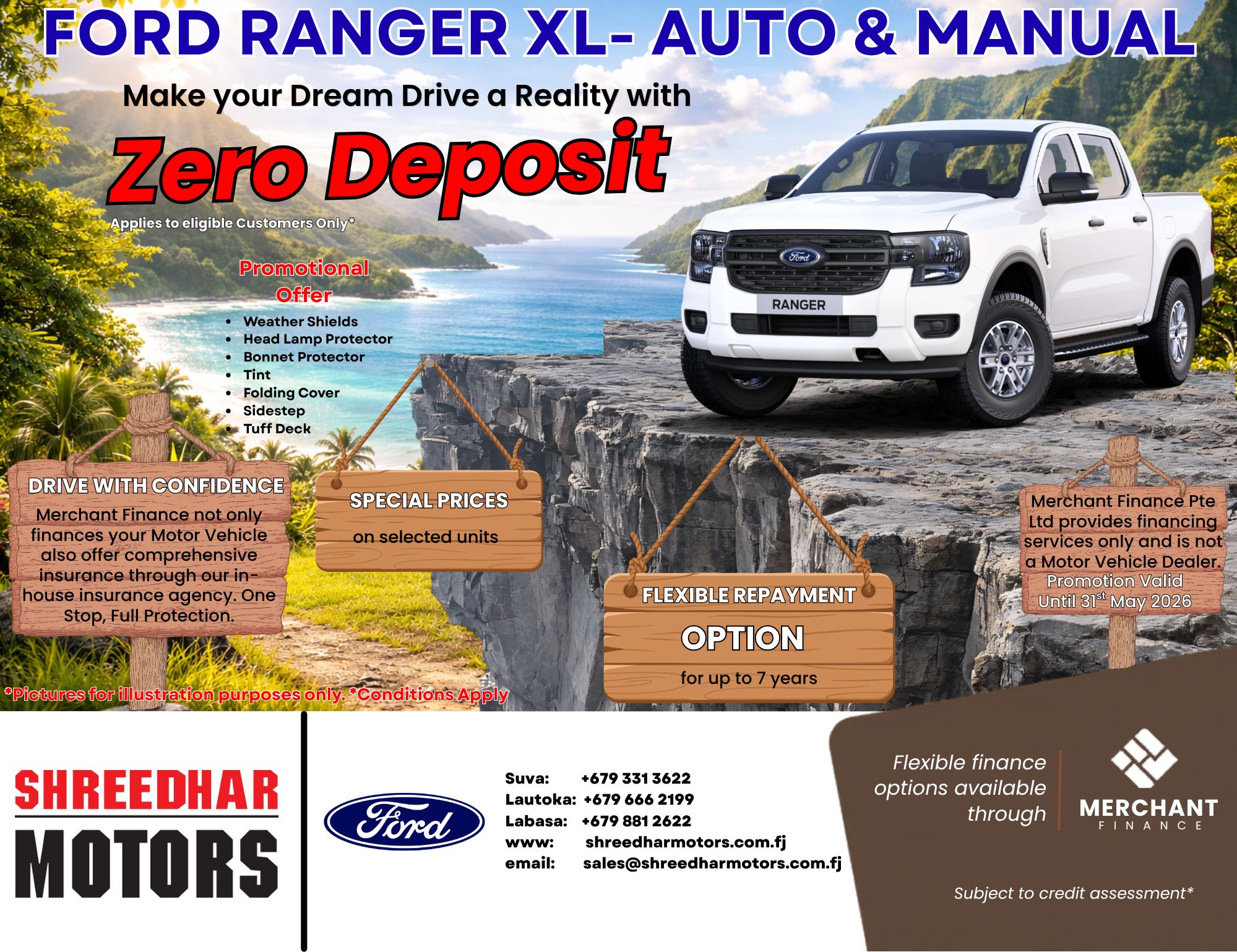 Ford Ranger XL – Zero Deposit Promotion