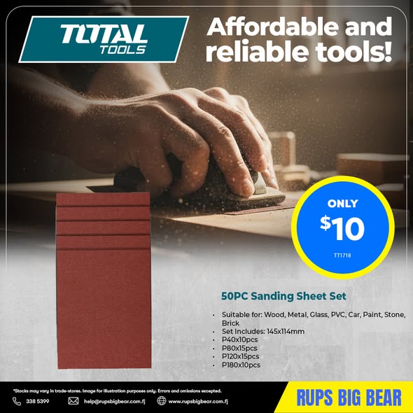 50PC Sanding Sheet Set