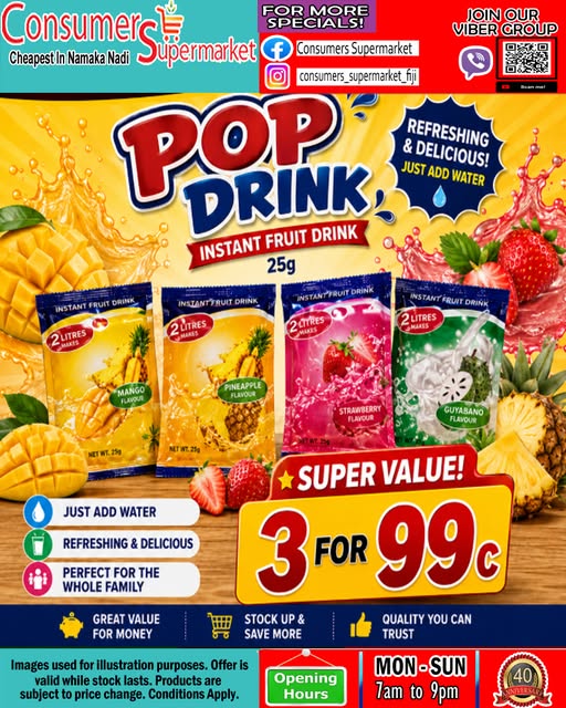 POP DRINK Instant Fruit Drink 25g