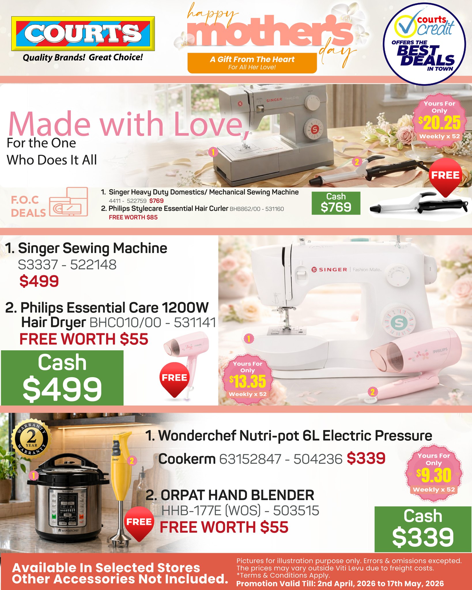 Mother's Day Gift Deals – Sewing, Styling & Cooking