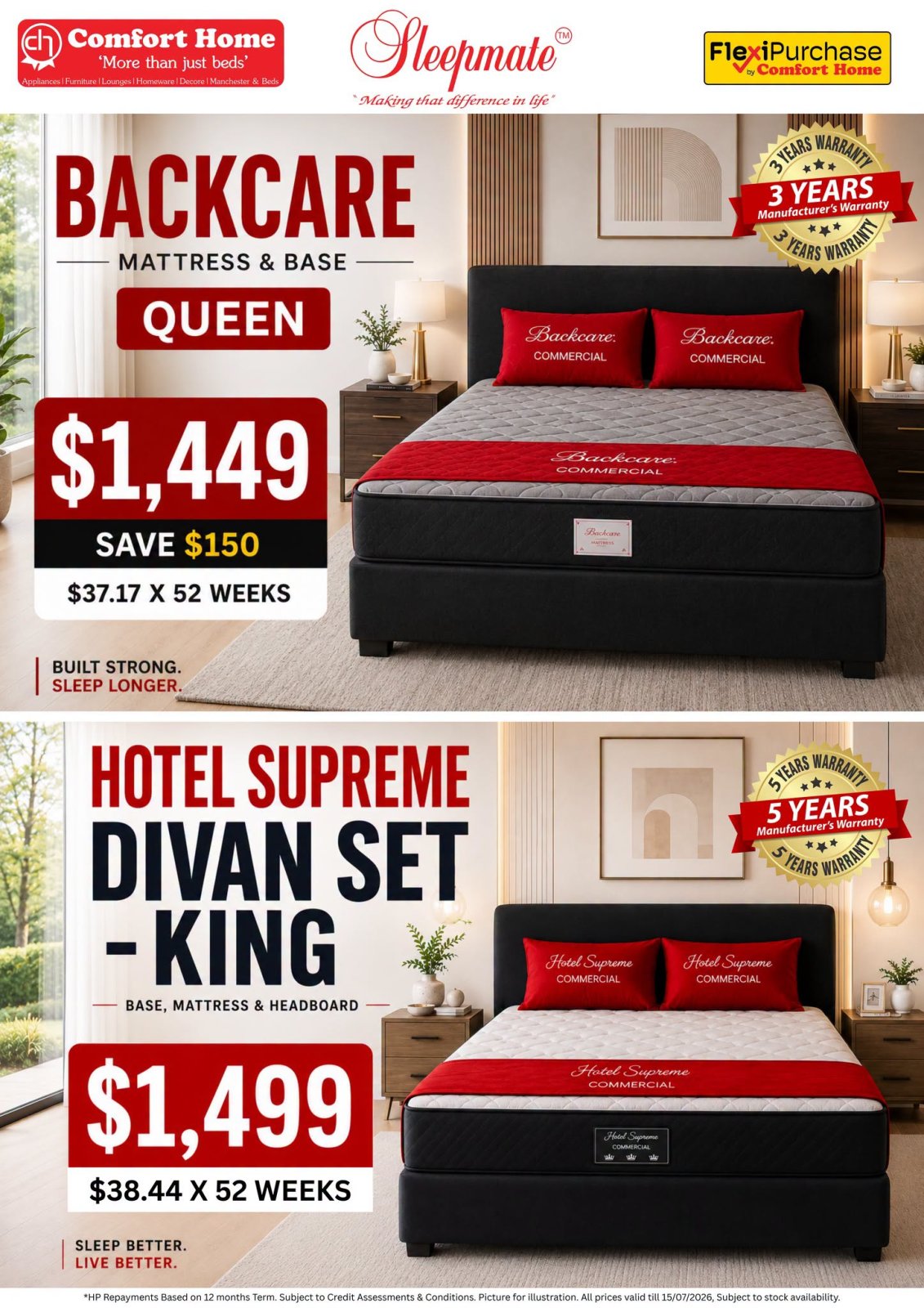 Premium Mattress & Base Sets – Queen & King