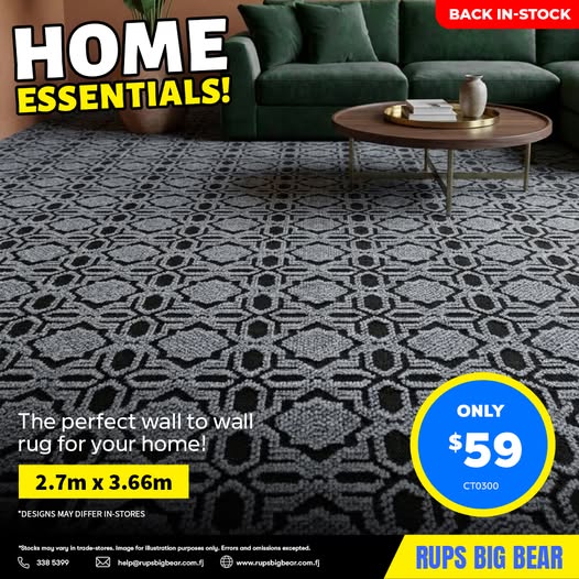 Wall to Wall Rug - Home Essentials