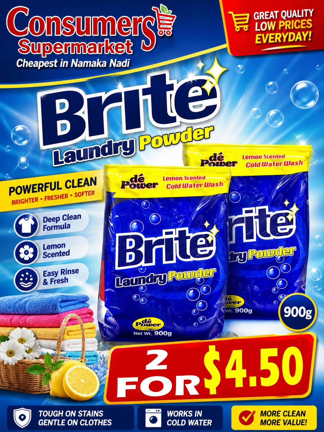 Brite Laundry Powder – 2 for $4.50